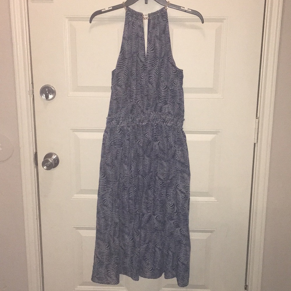 MICHAEL KORS Palm Print Chiffon Dress